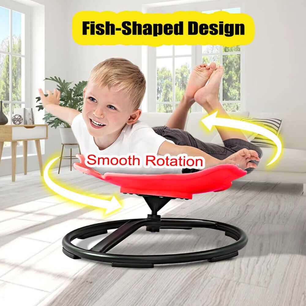Spinning sensory chair used for calming movement at home