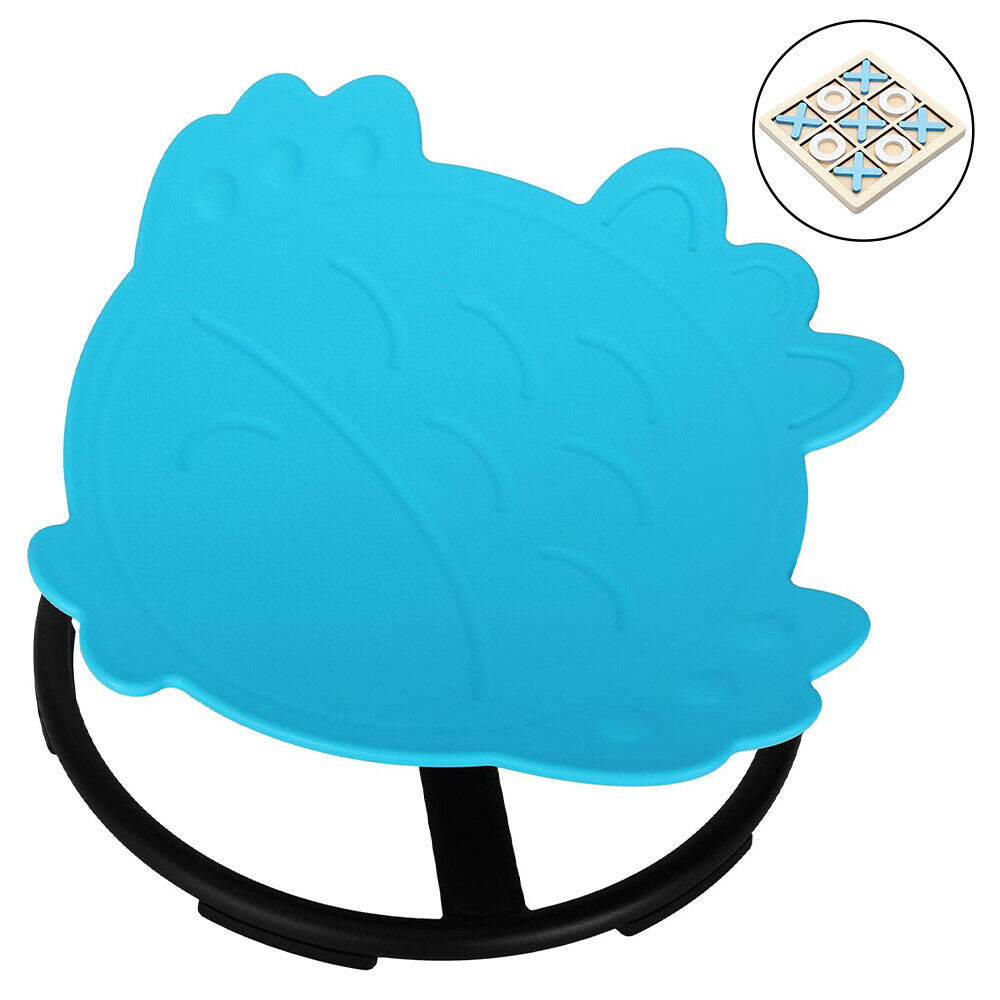 Blue sensory spin chair for kids with ADHD and sensory needs